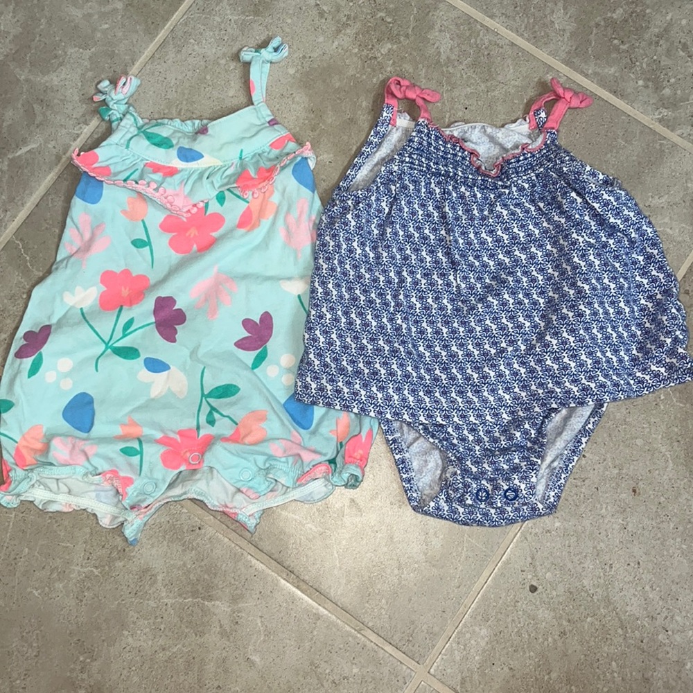 6M baby girl romper set